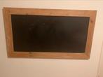Krijtbord steigerhout omlijst groot 137,50 cm bij 38,5 cm, Ophalen, Zo goed als nieuw