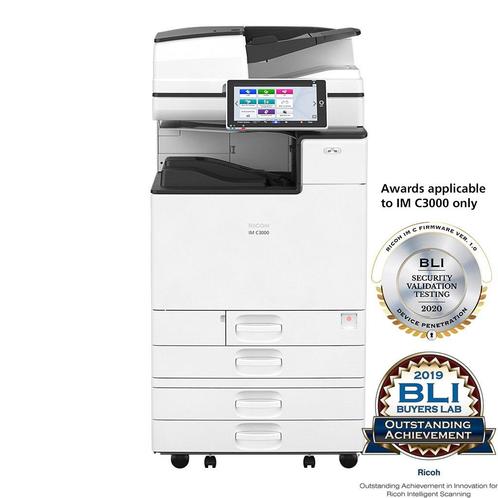 Ricoh IM C3000, Computers en Software, Printers, Zo goed als nieuw, All-in-one, Laserprinter, Kleur printen, Kopieren, Scannen