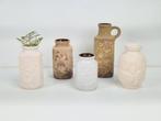 Set 5 Vintage Scheurich Jura Fossil vaas Bax vazen W Germany, Overige kleuren, N, Aardewerk of Porselein, Ophalen of Verzenden