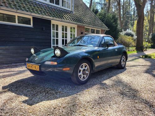 Mazda MX-5 1.6 (cabrio) 1992 Racing Groen, Auto's, Mazda, Particulier, MX-5, Elektrische ramen, Lederen bekleding, Open dak, Radio