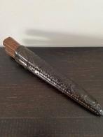 Antiek Mes Reisbestek 18e eeuw lederen etui, Antiek en Kunst, Verzenden