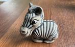 Vintage beeldje zebra, Caravell handpainted, Ophalen of Verzenden, Gebruikt, Dier