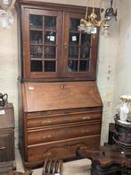 Antieke Duitse eikenhouten secretaire €135. 200 cmh. 110 b., Ophalen