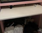 IKEA Uitschuifbaar Bureau - Ideaal voor kleine ruimtes!, Kunststof, Gebruikt, Minder dan 100 cm, Met lade(s)