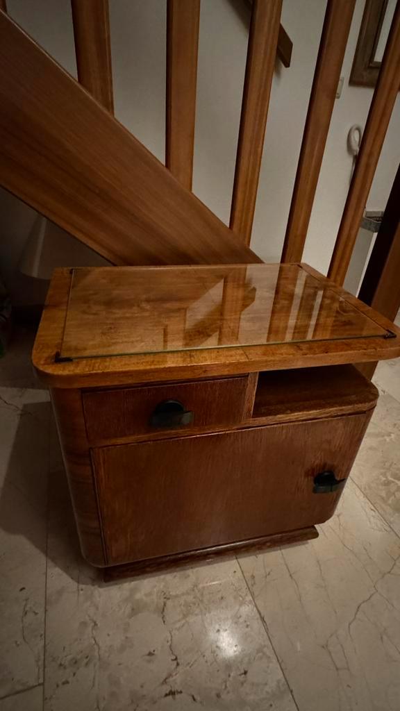 Art deco nachtkastje laden kastje side table, Antiek en Kunst, Antiek | Meubels | Kasten, Ophalen
