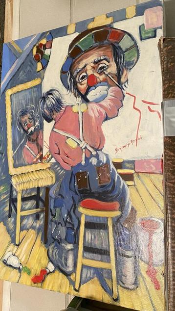 schilderij clown beschikbaar voor biedingen