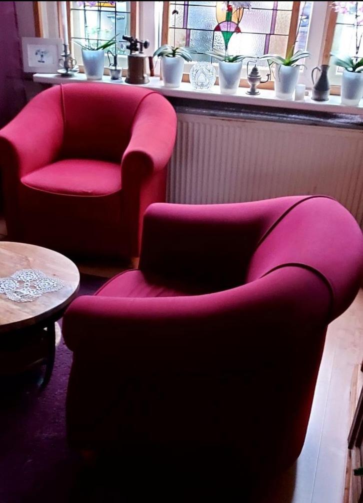 2 Fauteuiltjes - 80x85x42cm, Huis en Inrichting, Fauteuils, Gebruikt, 75 tot 100 cm, Ophalen