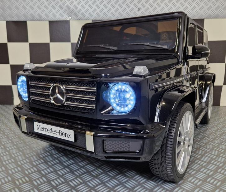 Kinderauto Mercedes G500 - soft start - leren zit - met RC, Kinderen en Baby's, Speelgoed | Speelgoedvoertuigen, Nieuw, Afstandsbediening