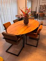 Ferris Eettafel - Goossens Collectie, Ophalen, 100 tot 150 cm, Eikenhout, 200 cm of meer