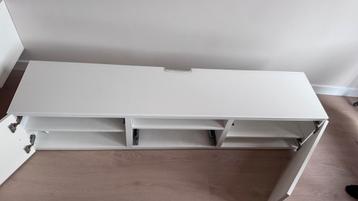 Glasplaat wit, Ikea Besta TV-meubel, 180x40 - afbeelding 2