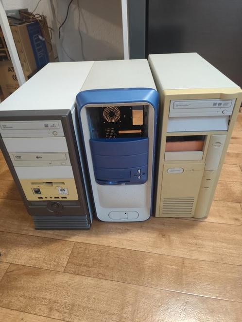3 stuks vintage pc behuizingen., Computers en Software, Vintage Computers, Ophalen