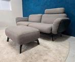 Leolux Nardo 3 zits design bank + hocker loft stof showmodel, Ophalen of Verzenden, Zo goed als nieuw, Stof