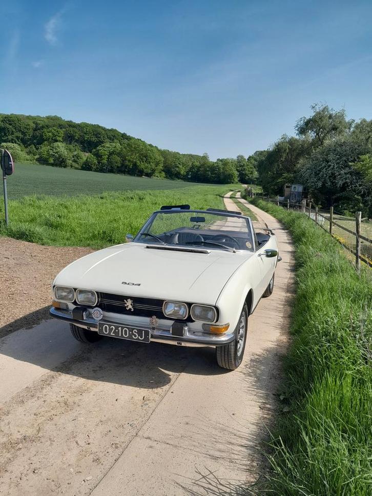 Peugeot 504 2.0 I cabriolet 1971 Wit, Auto's, Peugeot, Particulier, Overige modellen, Benzine, Cabriolet, Handgeschakeld, Origineel Nederlands