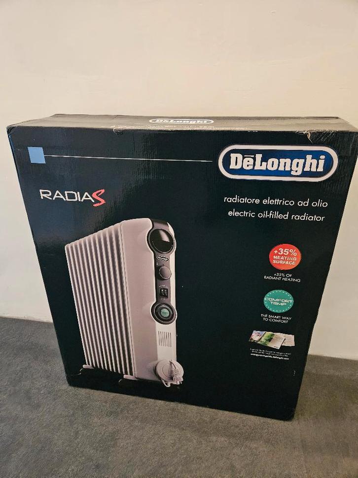 NIEUW DeLonghi Radia S kachel, Huis en Inrichting, Kachels, Nieuw, Vrijstaand, Oliekachel, Elektrisch, Ophalen