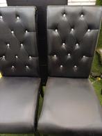 4 Eetkamerstoelen met Swarovski - Beschadigd, Huis en Inrichting, Stoelen, Ophalen of Verzenden