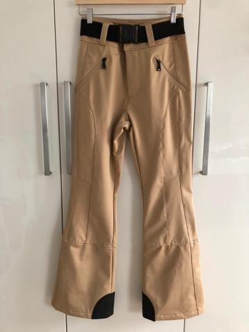 Nikkie skibroek softshell high waist flared ceintuur beige M beschikbaar voor biedingen