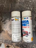 Autospray Wit Mat, Doe-het-zelf en Verbouw, Verf, Beits en Lak, Ophalen of Verzenden, Zo goed als nieuw, Wit