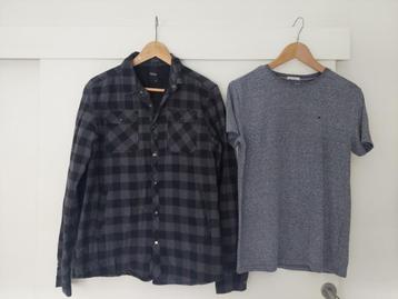 tshirt shirt tommy hilfiger + vest jas refill maat s / m beschikbaar voor biedingen