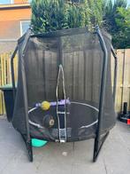 Salta trampoline zwart met net, Ophalen, Zo goed als nieuw