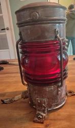 Antieke Seinlamp Roodlicht N.M.V., Ophalen of Verzenden