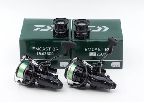 2x Daiwa 19 Emcast BR LT 2500, Watersport en Boten, Hengelsport | Witvissen, Zo goed als nieuw, Molen, Ophalen of Verzenden