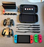 Nintendo Switch met 4 games, 4 controllers + accessoires, Spelcomputers en Games, Spelcomputers | Nintendo Switch, Ophalen, Switch Original