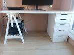 Ikea bureau combinatie-bureaublad-ladekast- kantoor-werktafe, Ophalen, Zo goed als nieuw