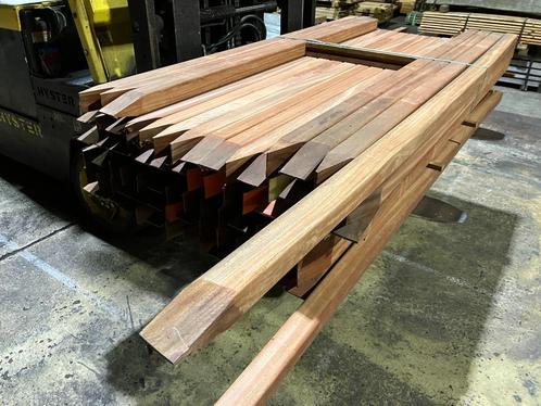Hardhout–Angelim Vermelho–palen–staanders-liggers-62x62 mm, Tuin en Terras, Palen, Balken en Planken, Nieuw, Palen, 180 tot 250 cm