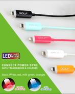USB Laad/Data Kabel voor iPhones met LED Indicator, Telecommunicatie, Mobiele telefoons | Telefoon-opladers, Nieuw, Apple iPhone