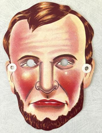 Masker van Abraham Lincoln 16e president Verenigde Staten beschikbaar voor biedingen