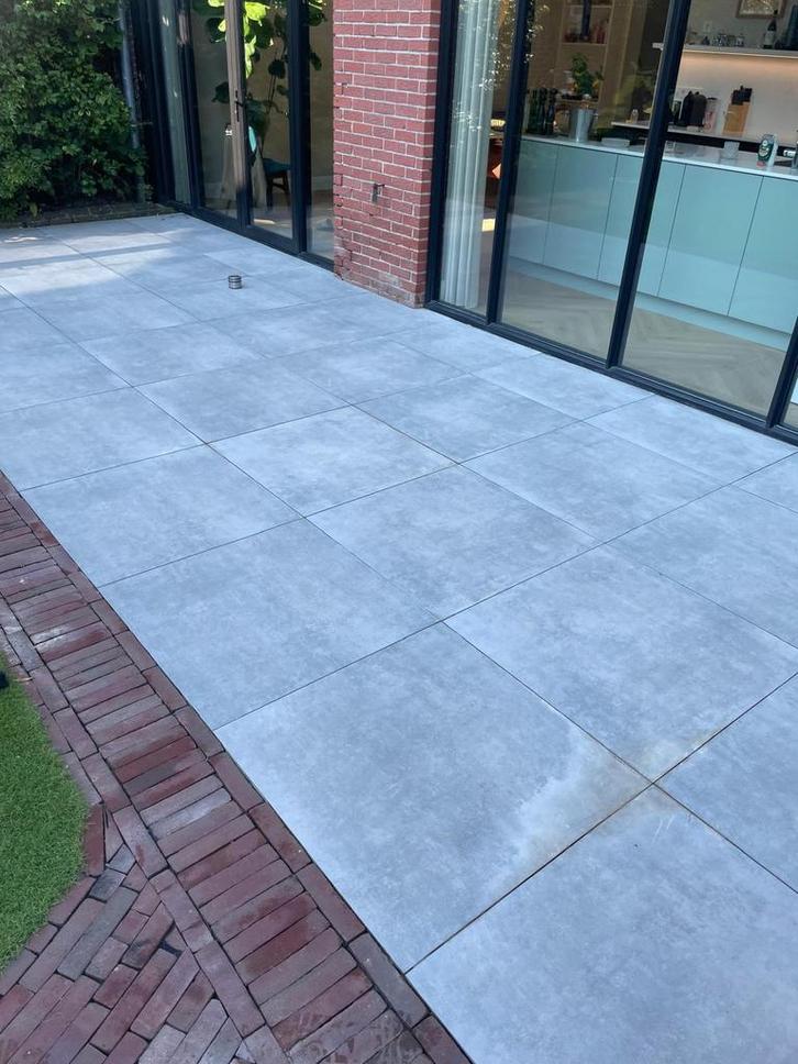 Tegels 80x80cm 6,5stuks, Tuin en Terras, Tegels en Klinkers, Zo goed als nieuw, Terrastegels, Keramiek, 5 tot 10 m², Ophalen