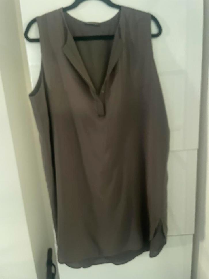 Repeat dubbellaagse top jurk 42 44, Kleding | Dames, Tops, Zo goed als nieuw, Maat 42/44 (L), Zonder mouw, Verzenden