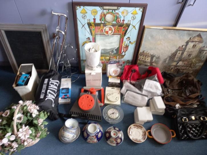 2 dozen rommelmarkt spullen van alles wat zie foto,s bieden, Diversen, Rommelmarktspullen, Gebruikt, Ophalen