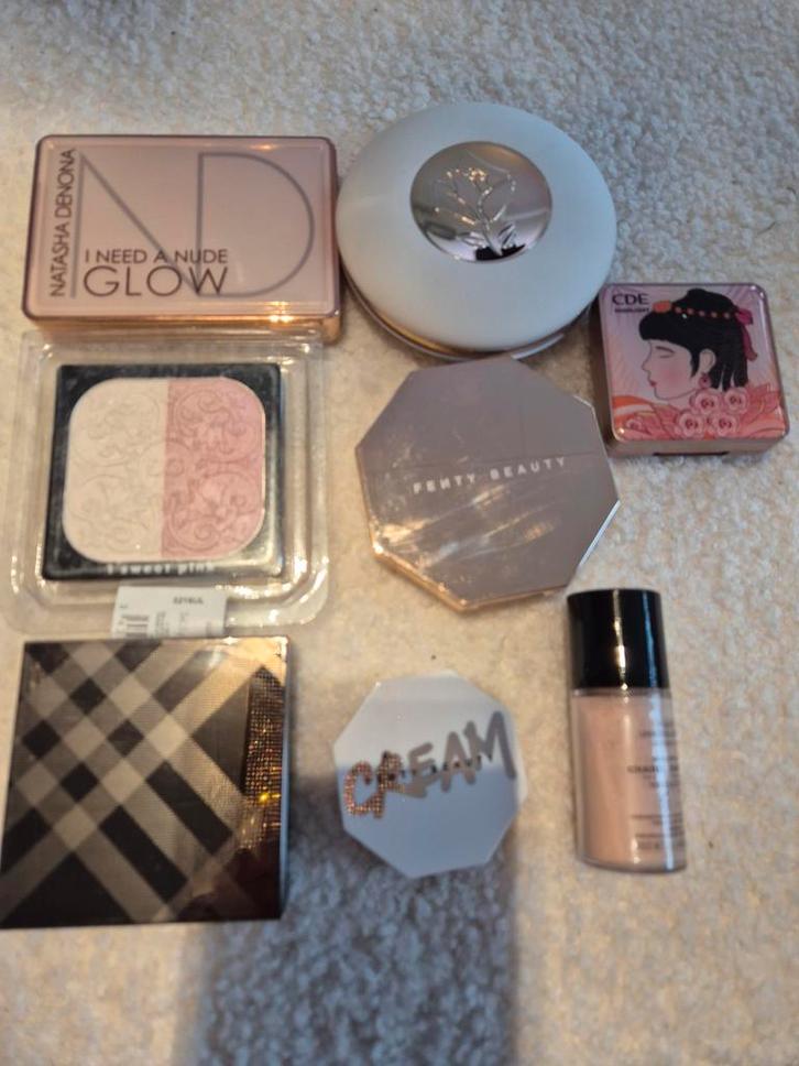 Fenty, Chanel, lancôme, Burberry, D&G, Natasha Denona makeup, Sieraden, Tassen en Uiterlijk, Uiterlijk | Cosmetica en Make-up