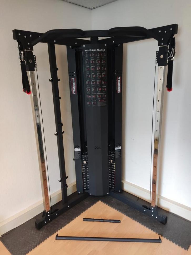 PT Essentials PRO Functional Trainer 2x 90 kg pulley station, Sport en Fitness, Fitnessapparatuur, Krachtstation, Ophalen