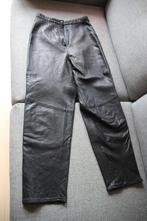 Mooi zwart lederen gevoerde broek maat 12., Maat 38/40 (M), Zwart, Ophalen of Verzenden, Zo goed als nieuw