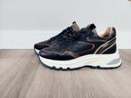 Via Vai Sneakers Leer Zwart/Brons Maat 38, Via Vai, Zwart, Ophalen of Verzenden, Sneakers of Gympen