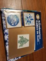 *Nieuw* borduurpakket voor het maken van kerstkaarten, Hobby en Vrije tijd, Nieuw, Handborduren, Ophalen of Verzenden, Borduurpakket