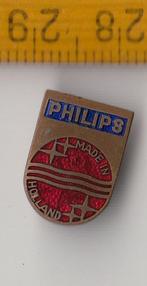 Philips Radio Logo embleem schildje rood blauw Holland, Antiek en Kunst, Antiek | Tv's en Audio, Ophalen of Verzenden