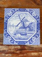 Tegel / decoratieve tegel  - Delfts Blauw Aardewerk - Hollan, Antiek en Kunst, Ophalen of Verzenden