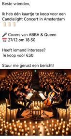 Kaart Abba vs Queen Candlelight Concert, Amsterdam, Twee personen