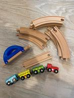 Houten autobaan met extra set Hema auto’s, Ophalen of Verzenden, Zo goed als nieuw