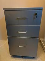 3 lade kastje met slot en sleutel grijs, Huis en Inrichting, Kasten | Ladekasten, Ophalen, Minder dan 50 cm, Zo goed als nieuw
