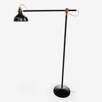IKEA RANARP Black Floor Lamp, Ophalen, Steel, Painted (black), Powder coating., Zo goed als nieuw, Metaal