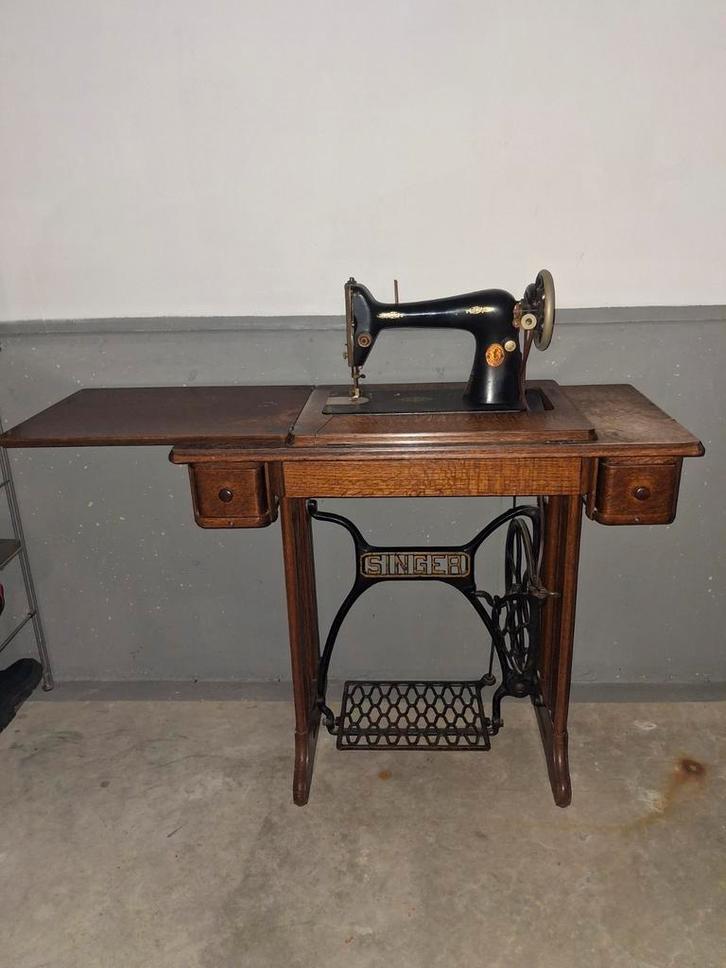 Antieke Singer Trapnaaimachine, Antiek en Kunst, Antiek | Naaimachines, Ophalen