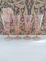 Vintage! champagne glas flute rosaline swirl luminarc roze, Antiek en Kunst, Ophalen of Verzenden