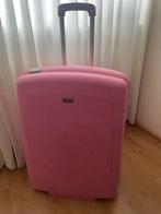 Roze Carlton Koffer met Wieltjes - Gebruikt, Sieraden, Tassen en Uiterlijk, Koffers, Gebruikt, Hard kunststof, 45 tot 55 cm, Uitschuifbare handgreep