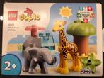 Lego duplo Wilde dieren van Afrika, Kinderen en Baby's, Speelgoed | Duplo en Lego, Ophalen of Verzenden, Zo goed als nieuw, Complete set