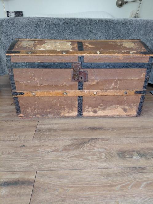 Reiskist, Huis en Inrichting, Woonaccessoires | Kisten, Gebruikt, Minder dan 50 cm, Minder dan 50 cm, 50 tot 100 cm, Overige houtsoorten
