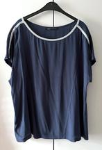 🌷Leuke blauwe top met zilver accent van Expresso 42 44, Kleding | Dames, Tops, Maat 42/44 (L), Zo goed als nieuw, Korte mouw